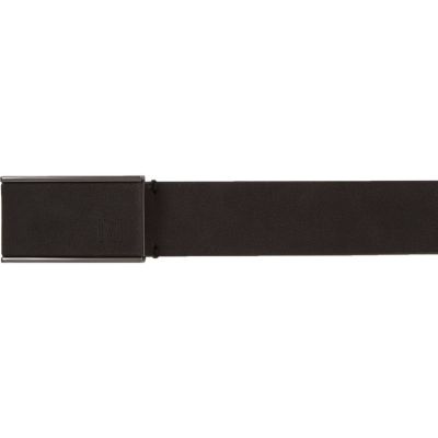 Black branded rubberised belt